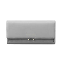 Elegant Long Wallet – Spacious & Stylish PU Leather Purse-Grey-State of Style