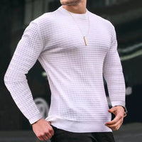 Elegant Milano Slim Fit Textured Knit Pullover-White-XS-State of Style