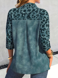 Elegant Plus-Size Spring Shirt for Fashion-Forward Women-Green-2XL-State of Style