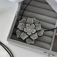Elegant Rhinestone Rose Choker Necklace | Sophisticated Jewellery for Women-State of Style