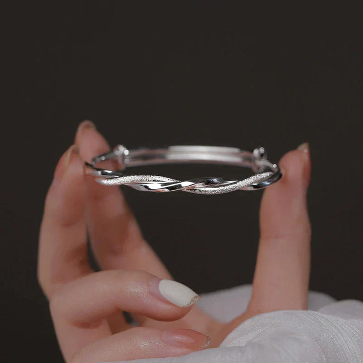 Elegant Silver Bracelet | Intricate Design-State of Style