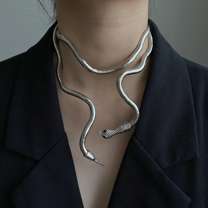 Elegant Snake Necklace | Fashion Jewellery for Women-Gold-State of Style