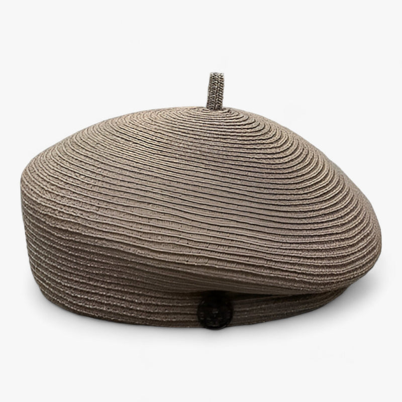 Elegant straw fedora hat for women – Élan-Gray-State of Style