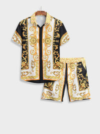 Elegant Summer Set | Italian Baroque Style-Black-M-State of Style