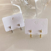 Elegant Teardrop Stud Earrings | Classic Women's Jewellery-GOLD-State of Style