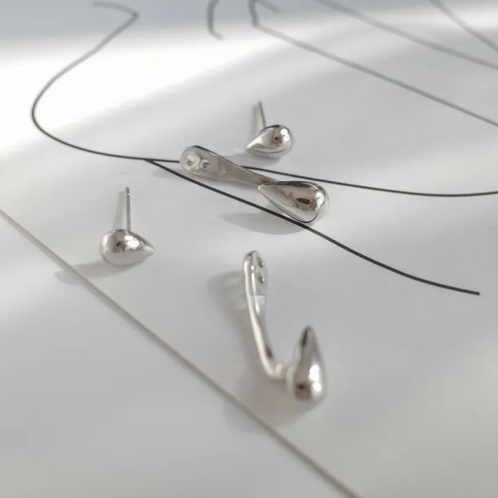 Elegant Teardrop Stud Earrings | Classic Women's Jewellery-GOLD-State of Style