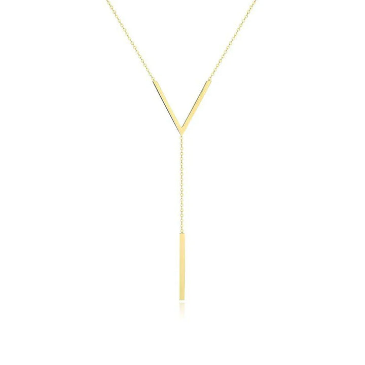 Elegant V-Shaped Gold Necklace | Timeless Style-State of Style