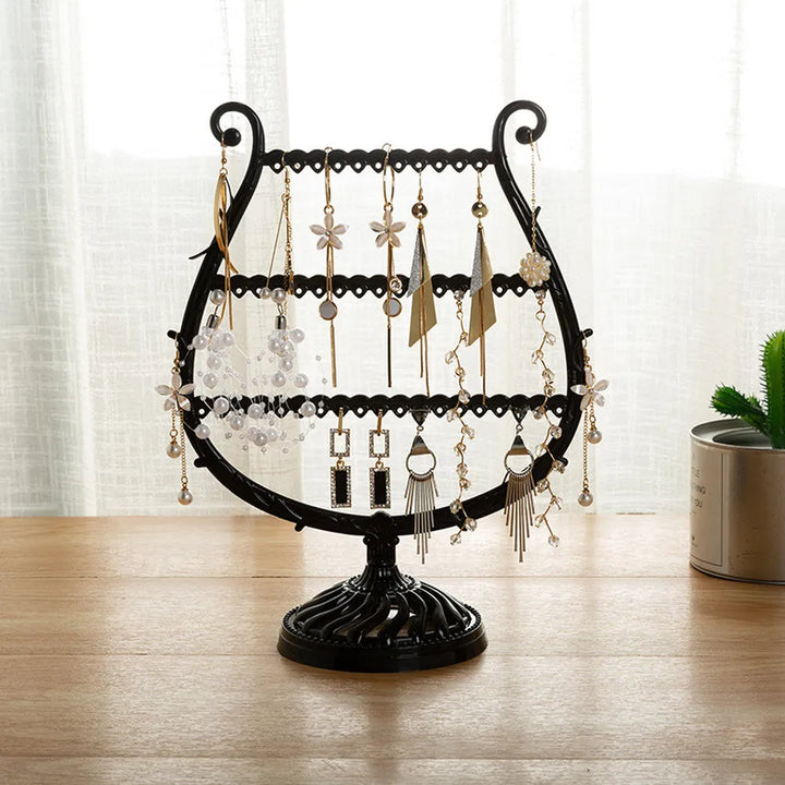 Elegant Wine Glass Jewellery Organiser-BLACK-State of Style