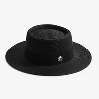 Elegant women's straw hat – Soleil-Black-State of Style