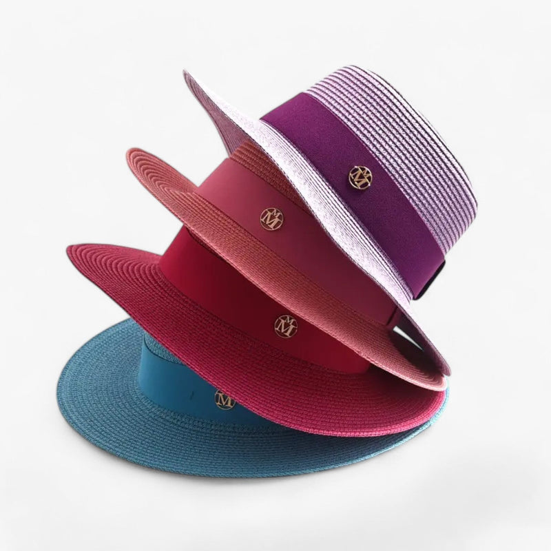 Elegant women's straw hat – Soleil-Pink-State of Style