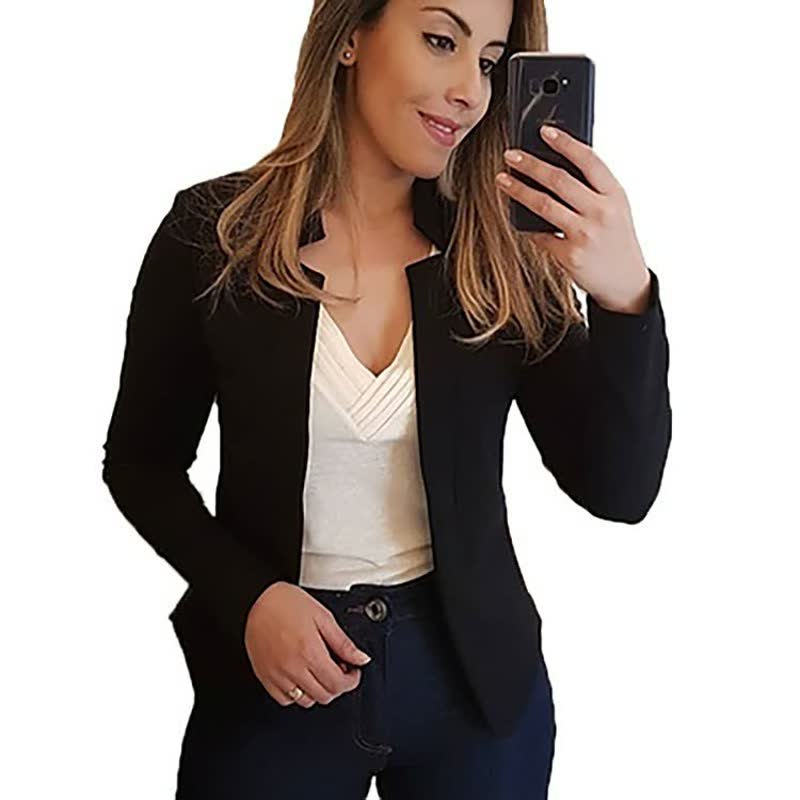 ElegantBlazer | Chic Women's Blazer-Apricot Grey-S-State of Style