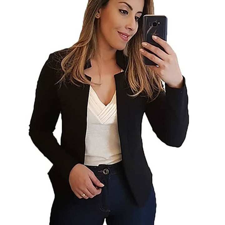 ElegantBlazer | Chic Women's Blazer-Apricot Grey-S-State of Style