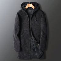 Warm Men's Fleece Jacket with Hood – Marcus