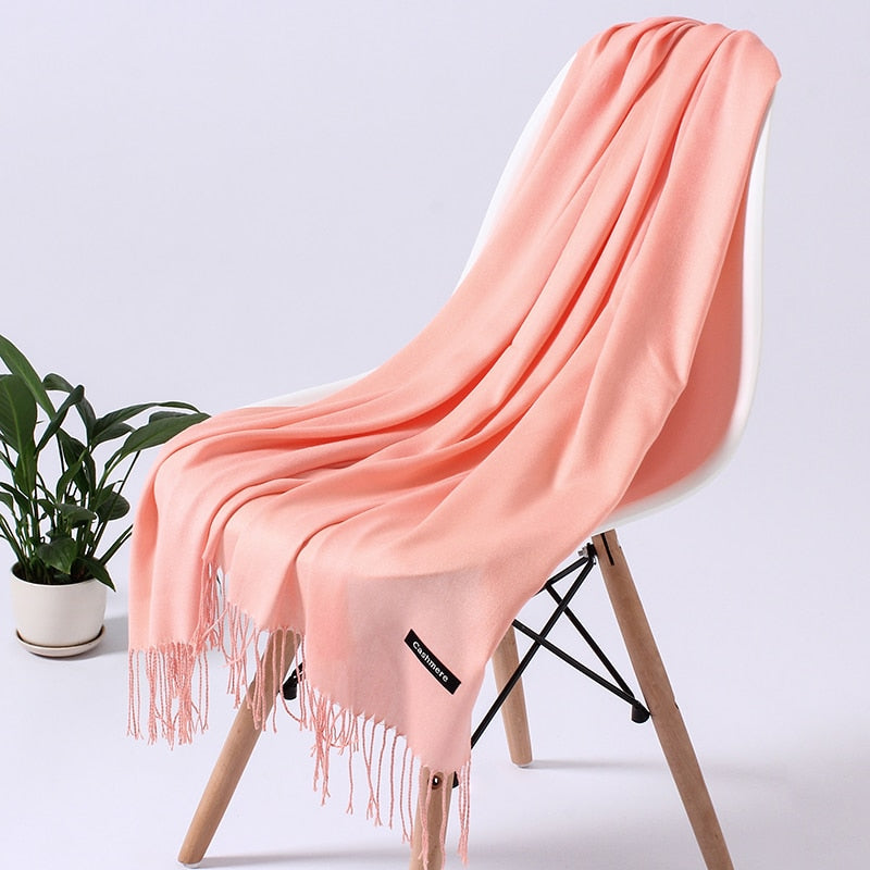 ElegantScarf | Women's Scarf-Pink 4-70-200CM-State of Style