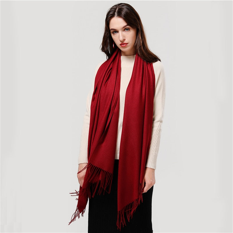 ElegantScarf | Women's Scarf-White-70-200CM-State of Style