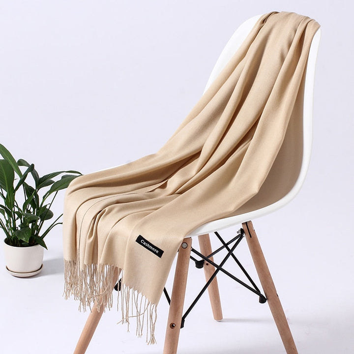 ElegantScarf | Women's Scarf-White-70-200CM-State of Style