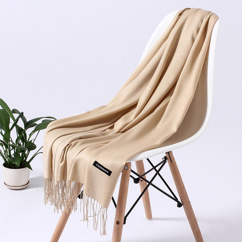 ElegantScarf | Women's Scarf-White-70-200CM-State of Style