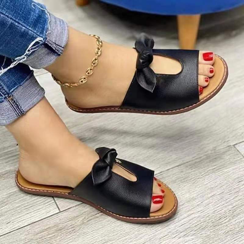 ElegantSlippers | Women's Comfortable Slippers-Black-4.5-State of Style