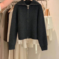 ElenasVest | Women's Knitted Vest-Black Cardigan-One size fits all-State of Style