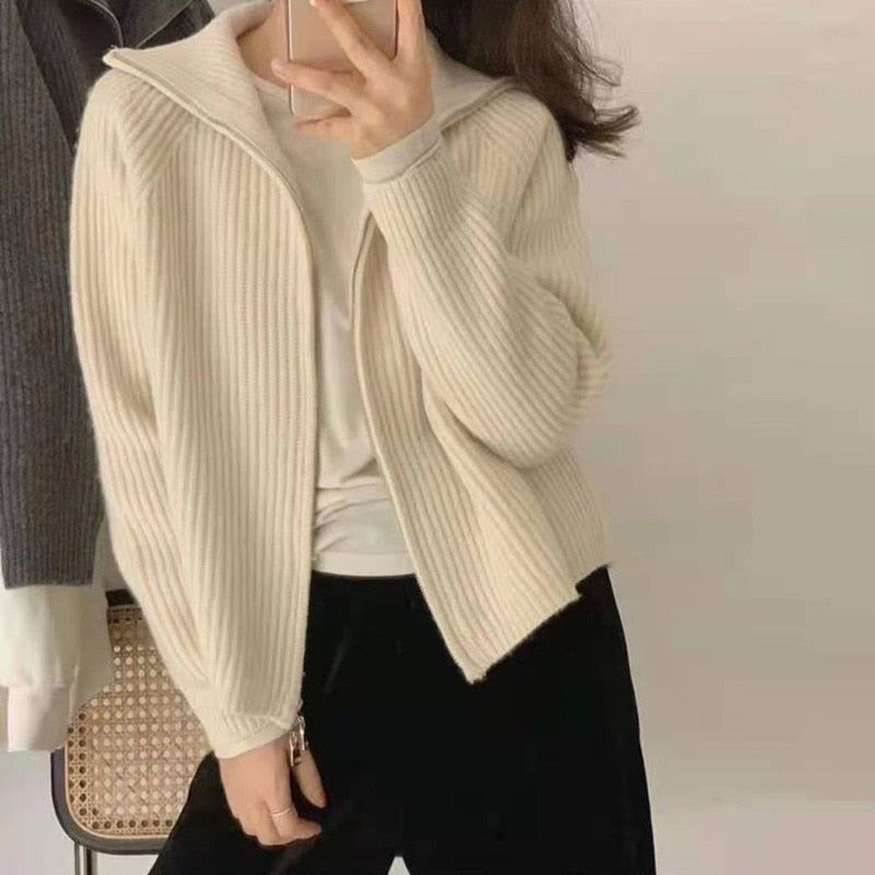 ElenasVest | Women's Knitted Vest-Black Cardigan-One size fits all-State of Style
