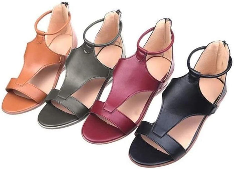 ElevateStyle Sandals | Women's Sandals with Elevated Heel and Ankle Strap Design-Black-3.0-State of Style