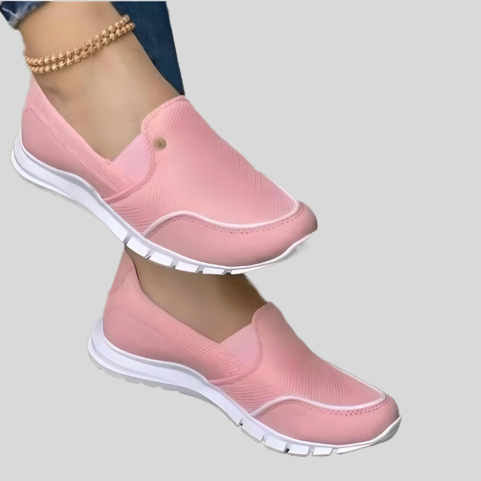 Elia – Slim-Fit Slip-On Shoes with White Outsole-Pink-5.0-State of Style