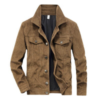 Elias Lightweight Corduroy Jacket for Men-Khaki-M-State of Style