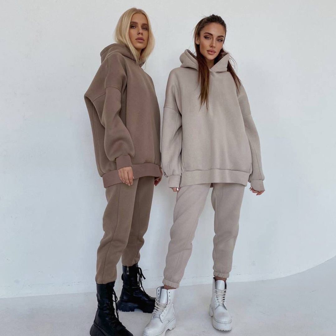 ElinesSuit | Women's Tracksuit-Coffee-S-State of Style