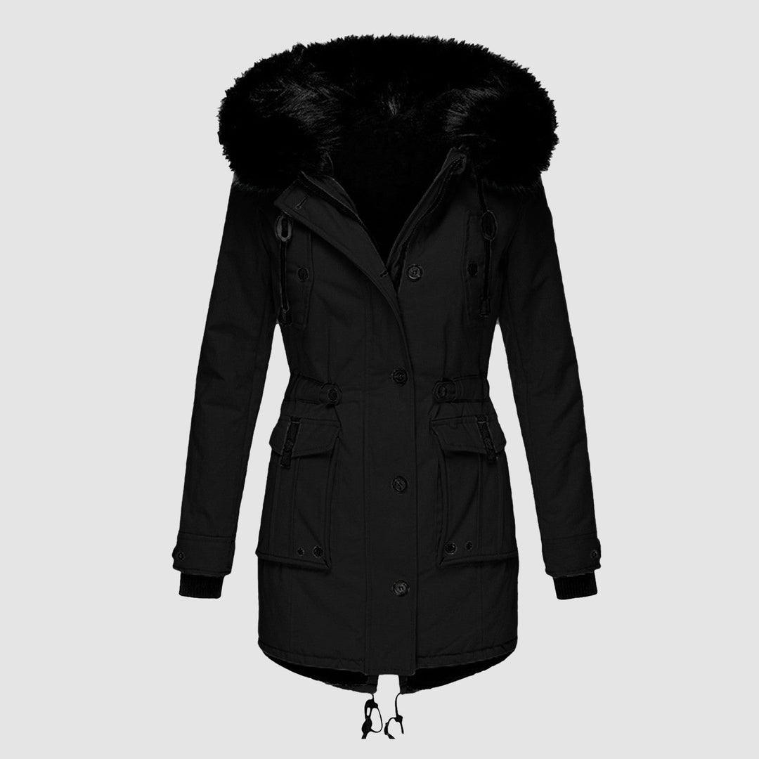 Elise Stylish Women's Winter Coat-Black-S-State of Style