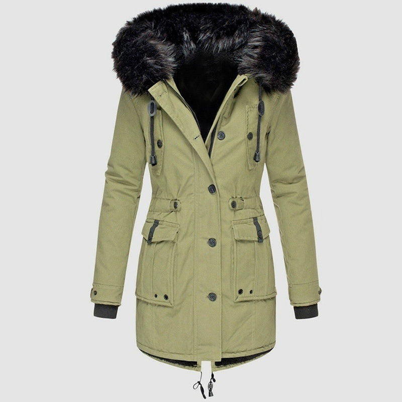 Elise Stylish Women's Winter Coat-Green-S-State of Style
