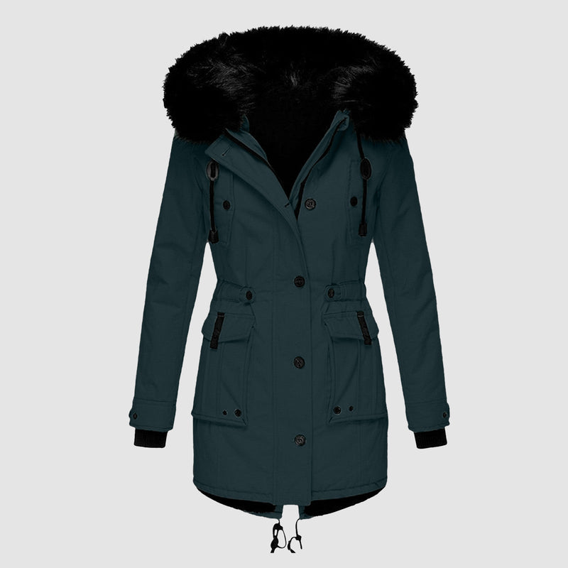Elise Stylish Women's Winter Coat-Ochre Yellow-S-State of Style