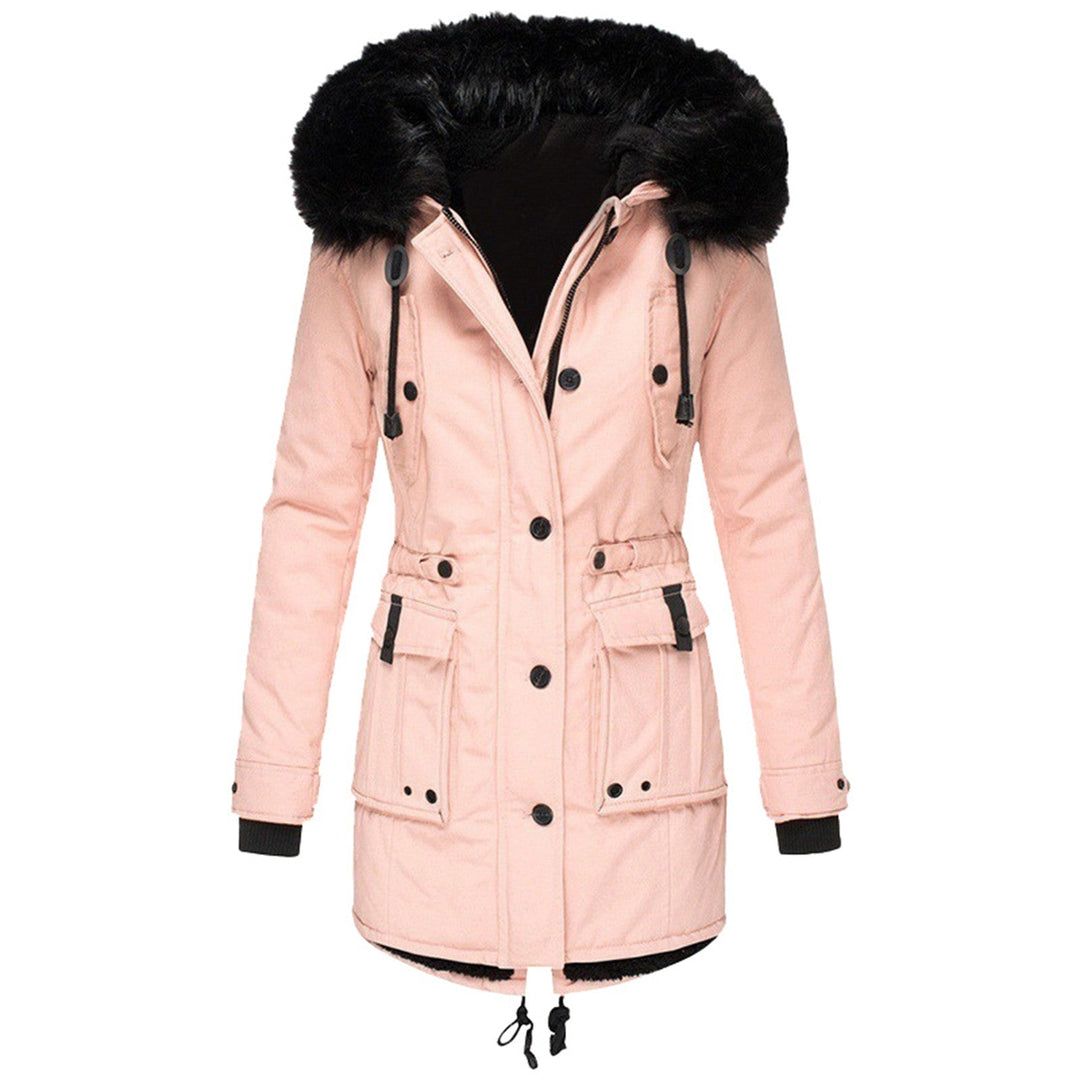 Elise Stylish Women's Winter Coat-Pink-S-State of Style