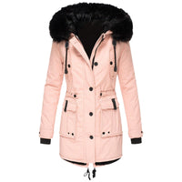 Elise Stylish Women's Winter Coat-Pink-S-State of Style