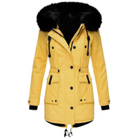 Elise Stylish Women's Winter Coat-Yellow-S-State of Style