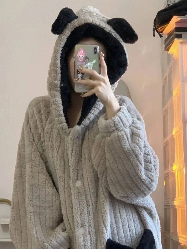 Elise Winter Bathrobe | Warm and Comfortable-M (40-50Kg)-State of Style