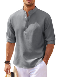 Elite Casual Men's Shirt - Urban Style-Grey-M-State of Style