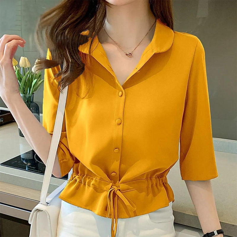 EllesBlouse | Detailed Blouse for Women-Blue-XS-State of Style
