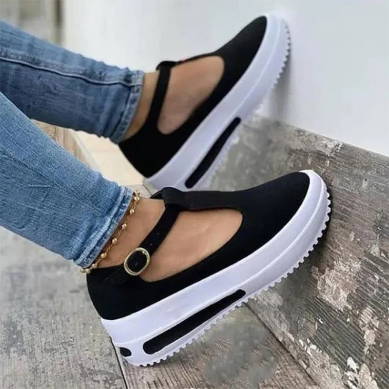 ElliesSneaks | Orthopaedic Sneakers for Women-Black-4.5-State of Style