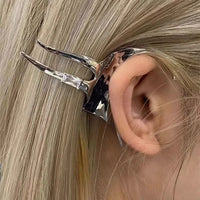Elysia Elven Wing Silver Earrings-State of Style