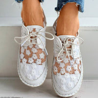 Embroidered Flower Shoes with Supportive Footbed – Lucine-White-3-State of Style