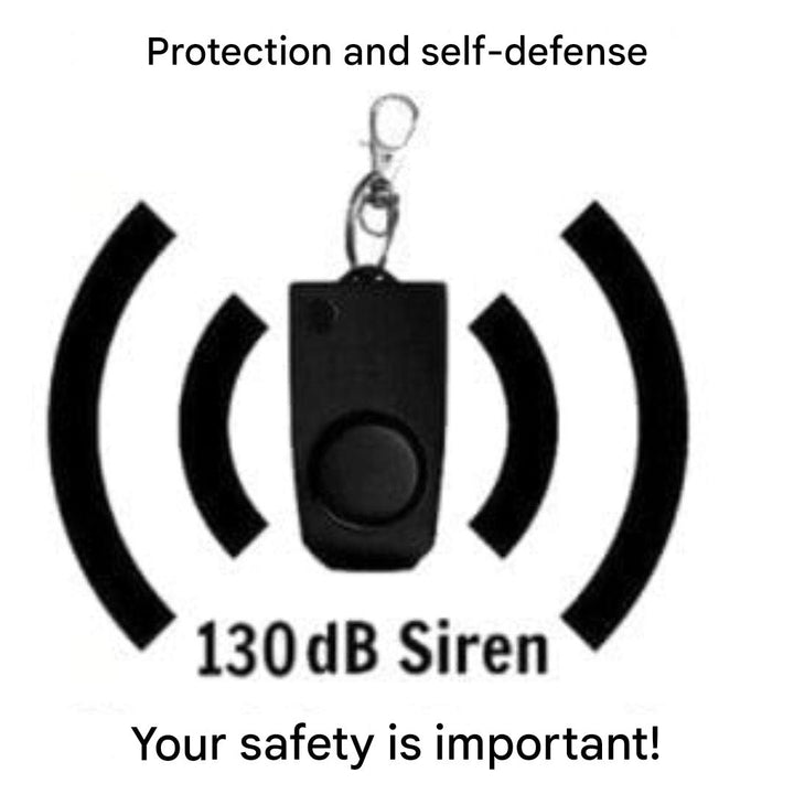 Emergency Alarm Keychain – SafePing-Black-State of Style