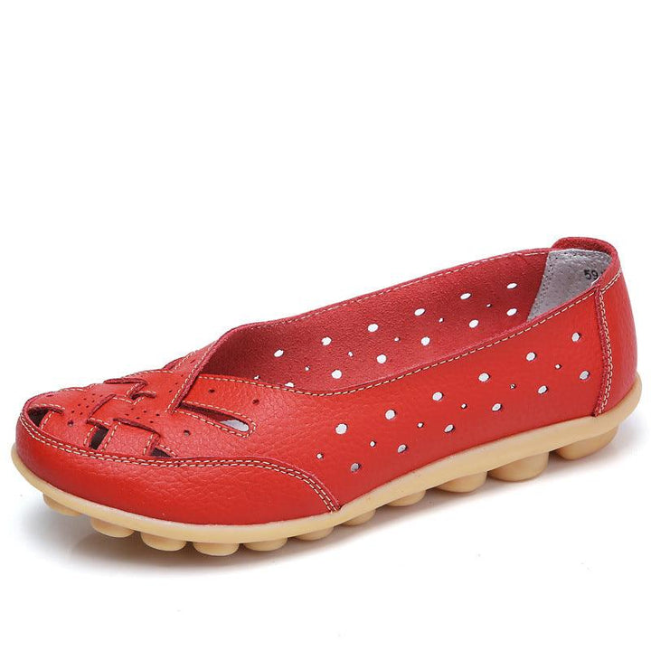 Emma - Orthopedische Marineblauwe Damesflats-Marineblauw-35-State of Style