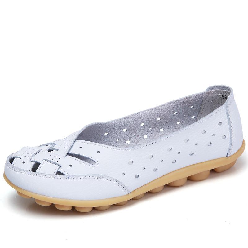 Emma - Orthopedische Marineblauwe Damesflats-Marineblauw-35-State of Style