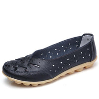 Emma - Orthopedische Marineblauwe Damesflats-Marineblauw-35-State of Style