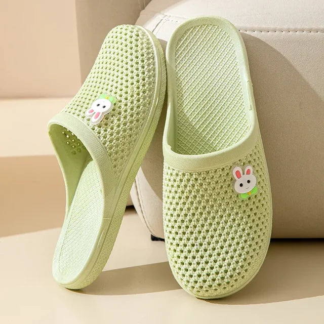 Emma - Orthopedische Roze Ademende Pantoffels-Groen-36-State of Style