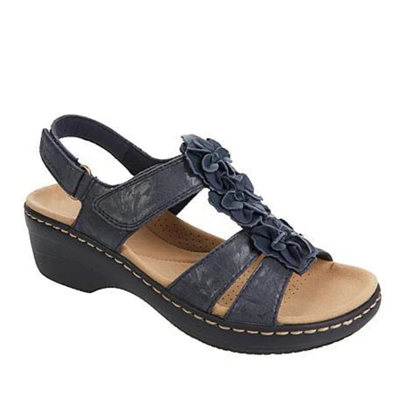Emma - Orthopedische Witte Sandalen-Blauw-34-State of Style