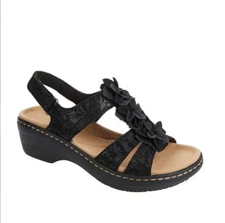Emma - Orthopedische Witte Sandalen-Zwart-34-State of Style