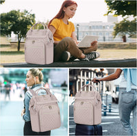 Water-Repellent Expandable Laptop Backpack with RFID Protection & USB Port