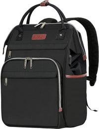 Water-Repellent Expandable Laptop Backpack with RFID Protection & USB Port