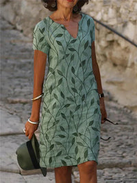 Enchanting Dress with Magical Design in Emerald Green - GreenAura-S-State of Style
